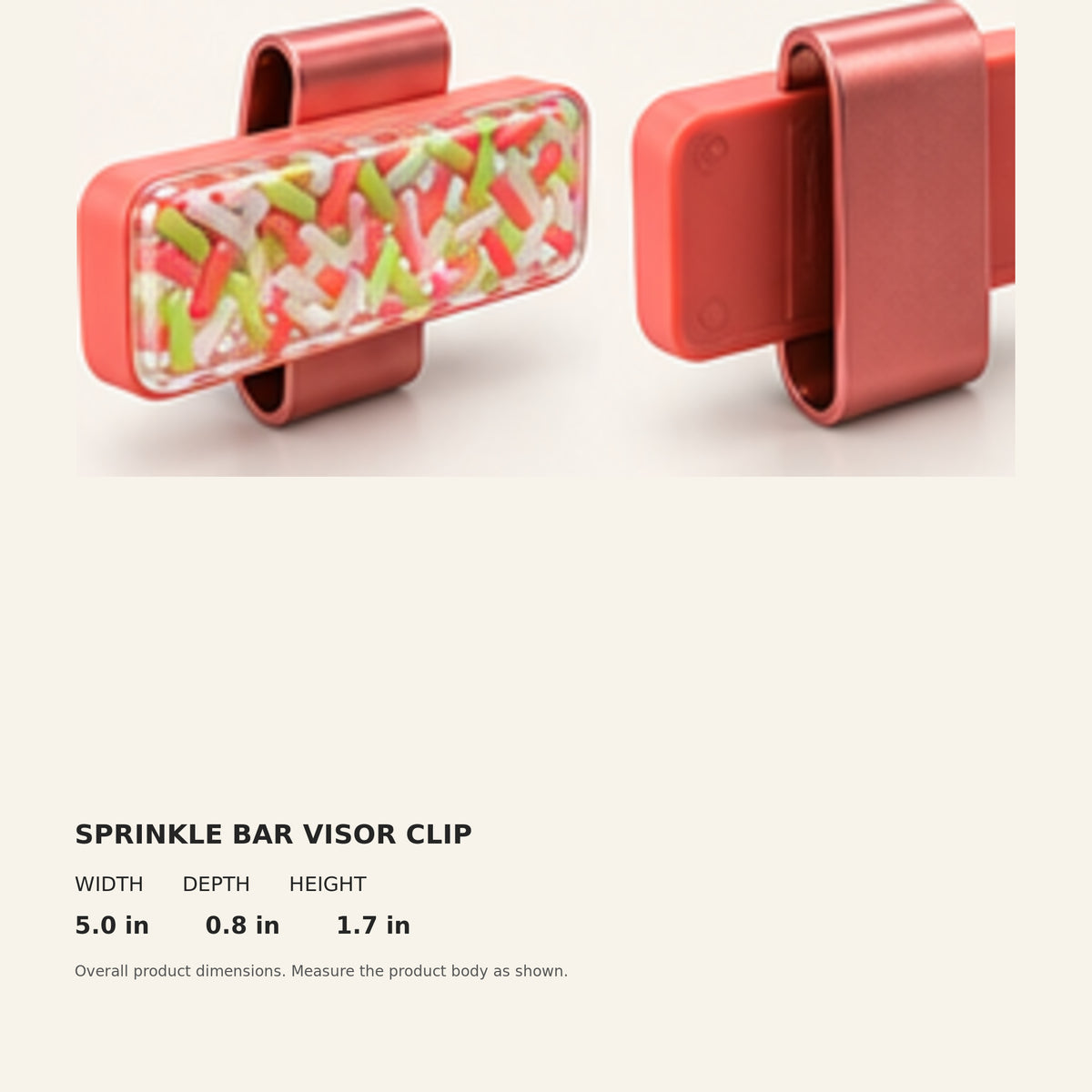 Sprinkle Bar Visor Clip