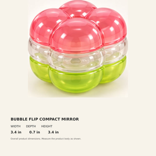 Bubble Flip Compact Mirror