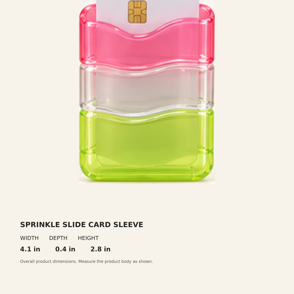 Sprinkle Slide Card Sleeve