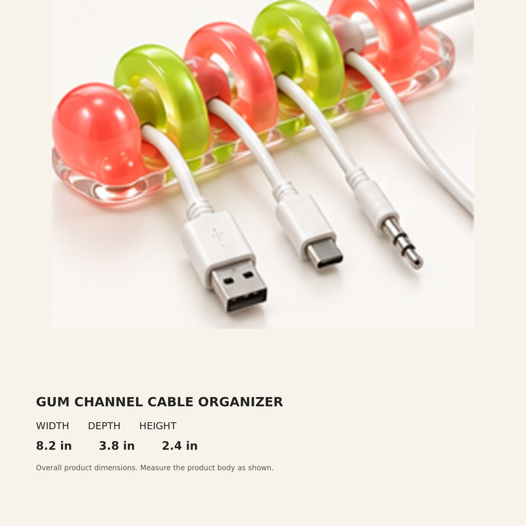 Gum Channel Cable Organizer