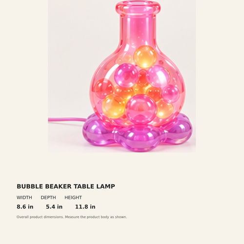 Bubble Beaker Table Lamp